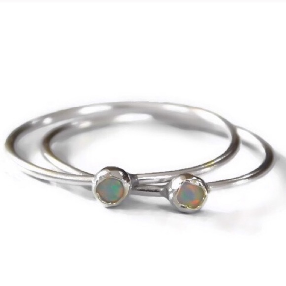 Set of 925 Opal Rings 🎉HP🎉 - Picture 6 of 6
